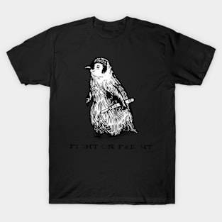 Fight or Flight Funny Penguin Pun Fight Or Flight Meme T-Shirt